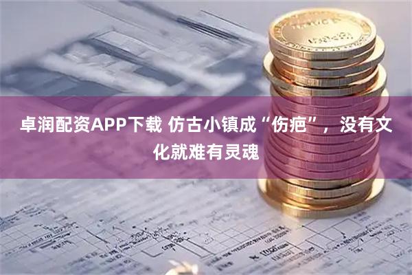 卓润配资APP下载 仿古小镇成“伤疤”，没有文化就难有灵魂