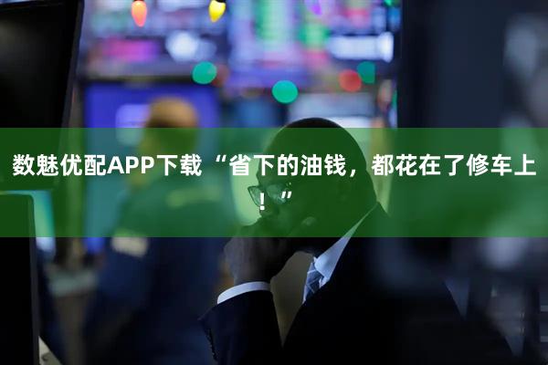 数魅优配APP下载 “省下的油钱，都花在了修车上！”